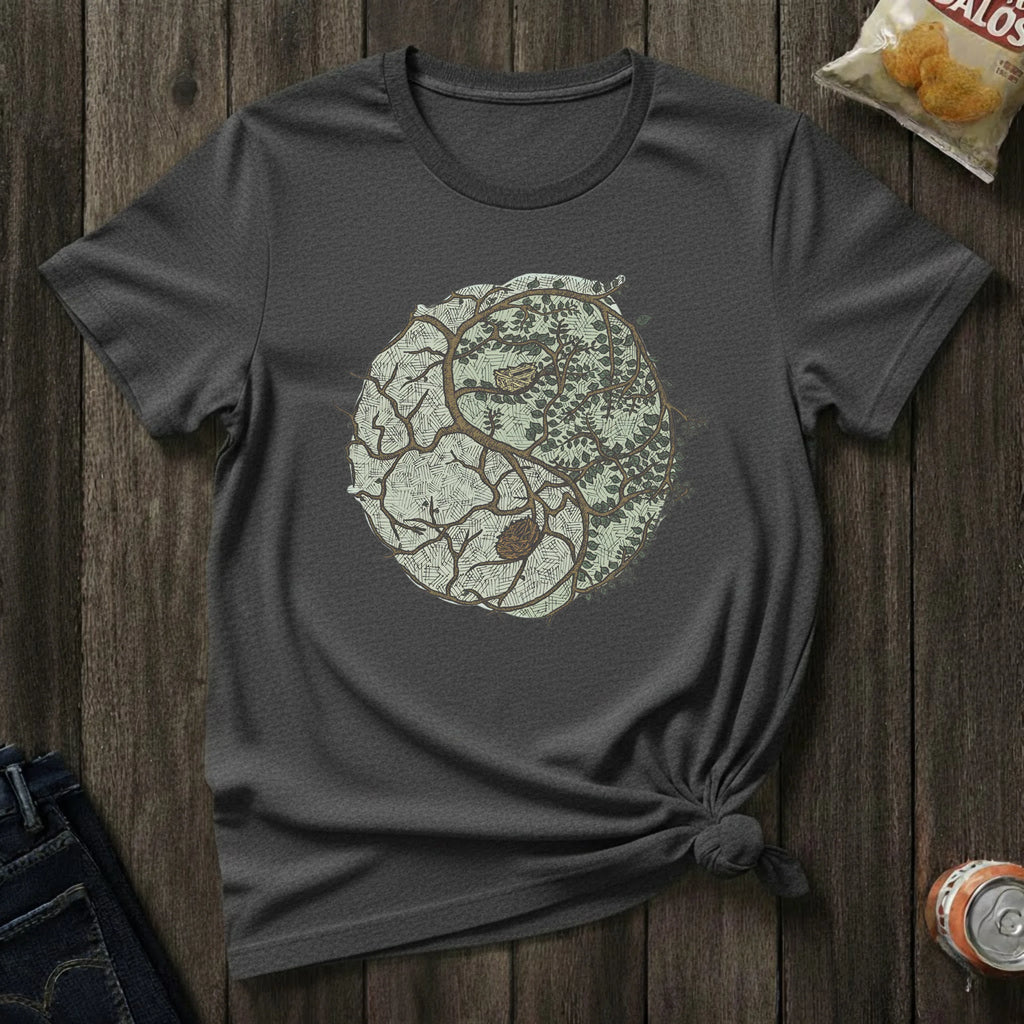 T-Shirt — Forest & Stone Circle Illustration Tee