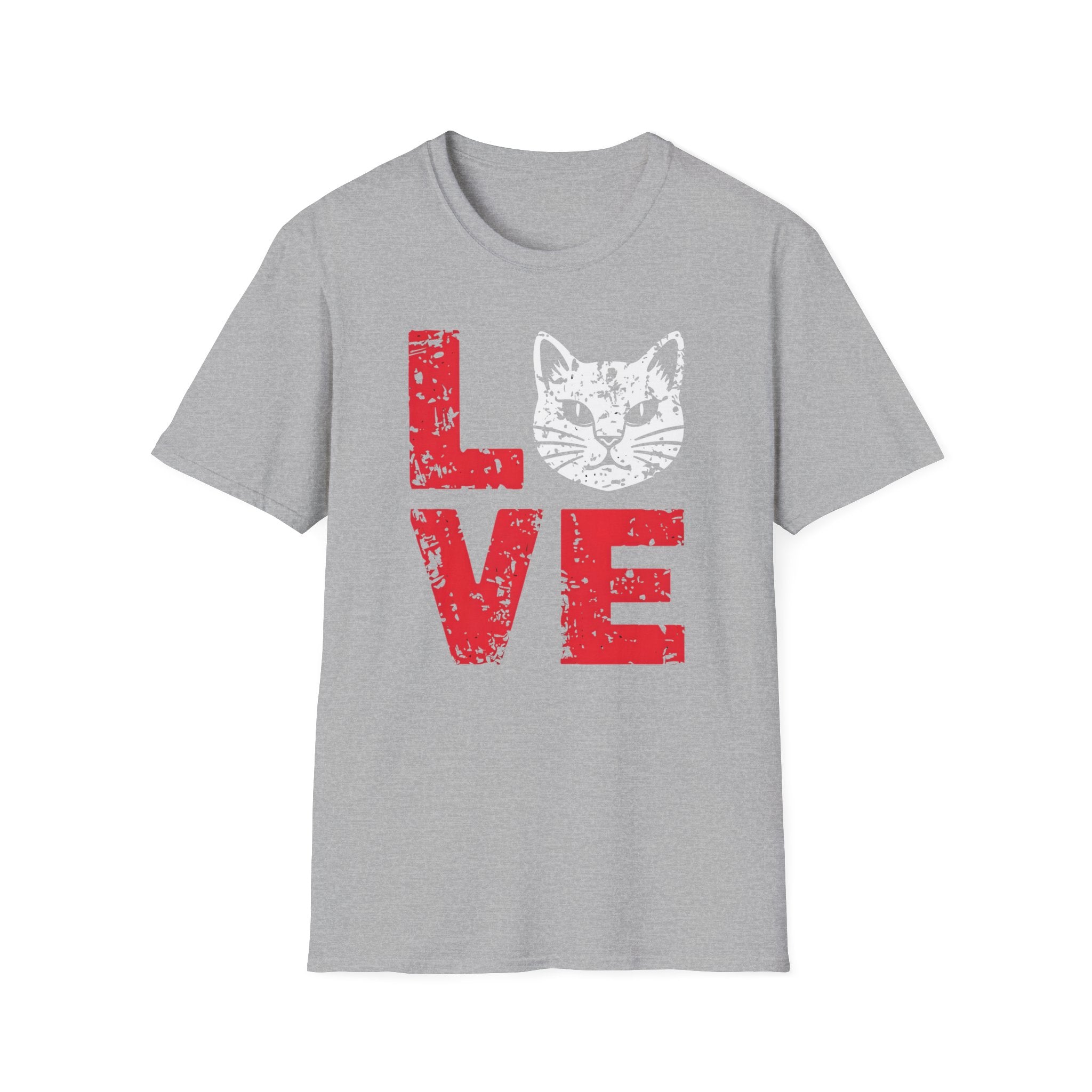 Cat Love T-Shirt — Vintage Distressed Kitten Graphic Tee