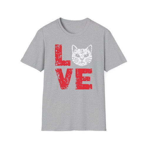 Cat Love T-Shirt — Vintage Distressed Kitten Graphic Tee