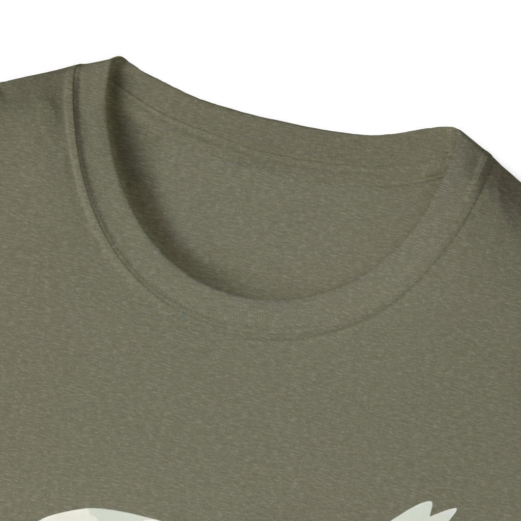 Cat Nature Silhouette T-Shirt — Floral Mountain Landscape Cat Tee