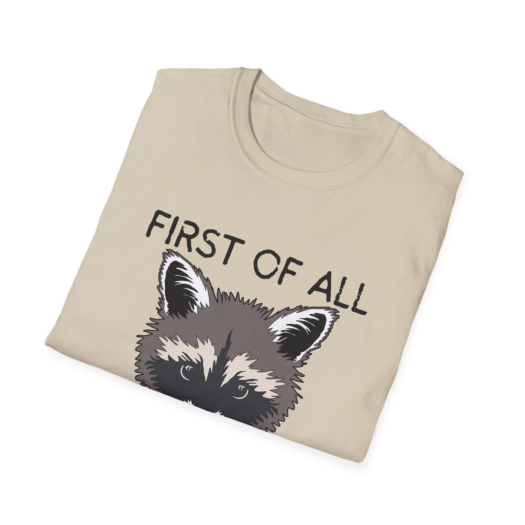Raccoon 'First of All I'm a Delight' Graphic T-Shirt