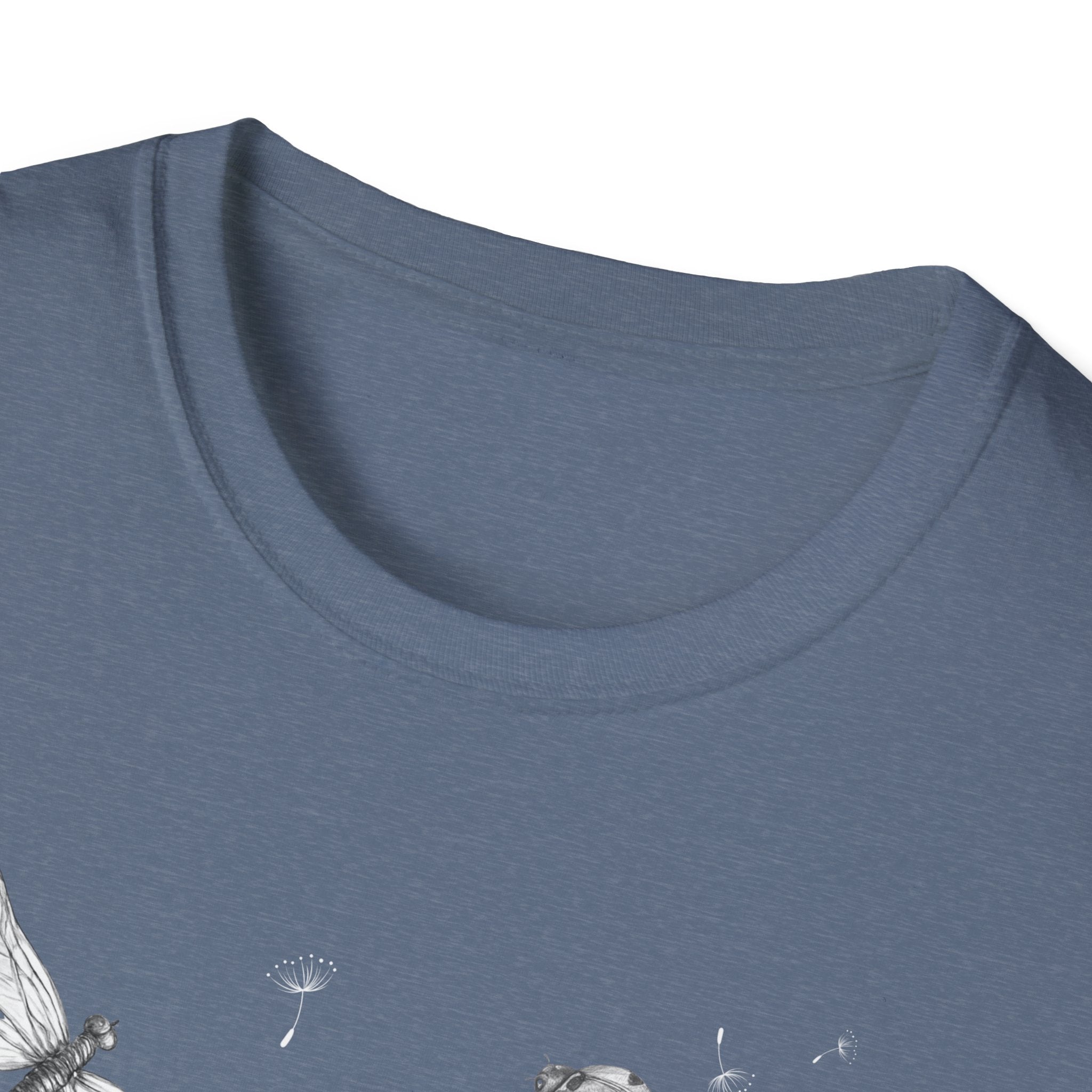 Butterfly & Dandelion Tee — Delicate Botanical Nature T-Shirt