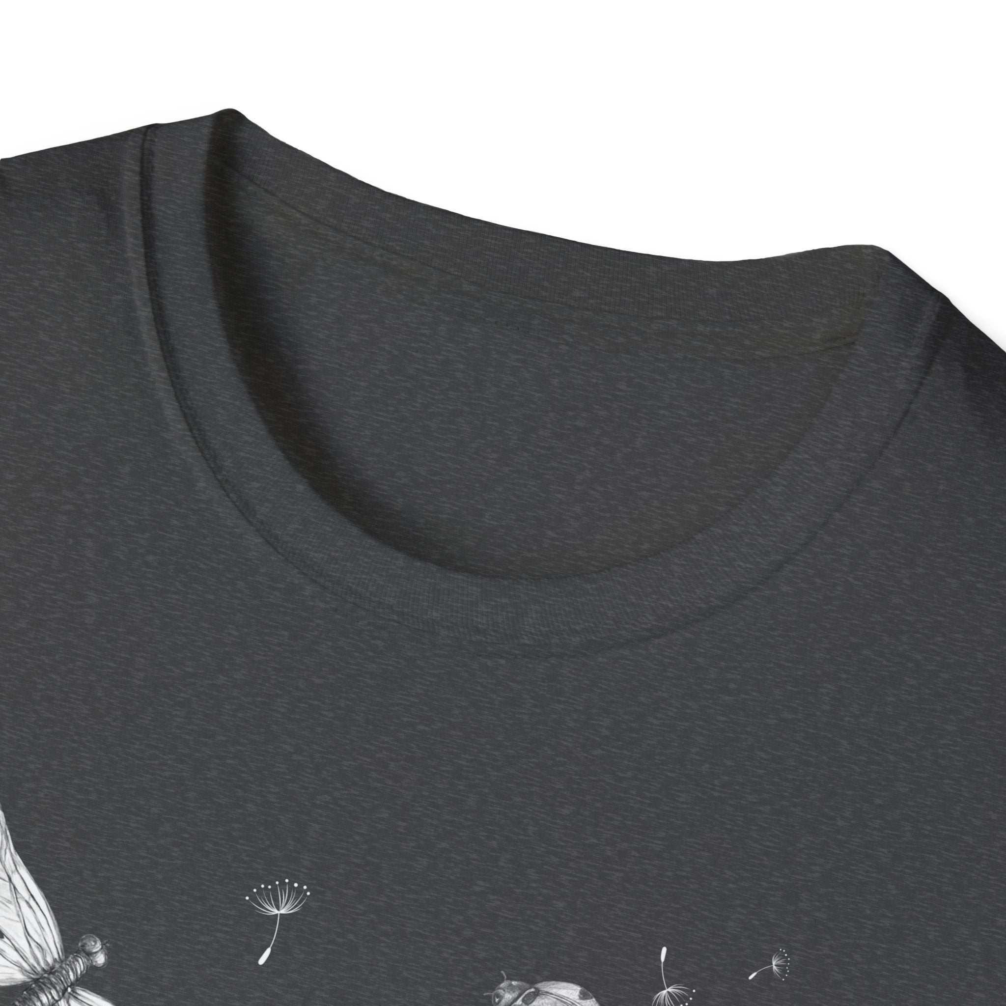 Butterfly & Dandelion Tee — Delicate Botanical Nature T-Shirt