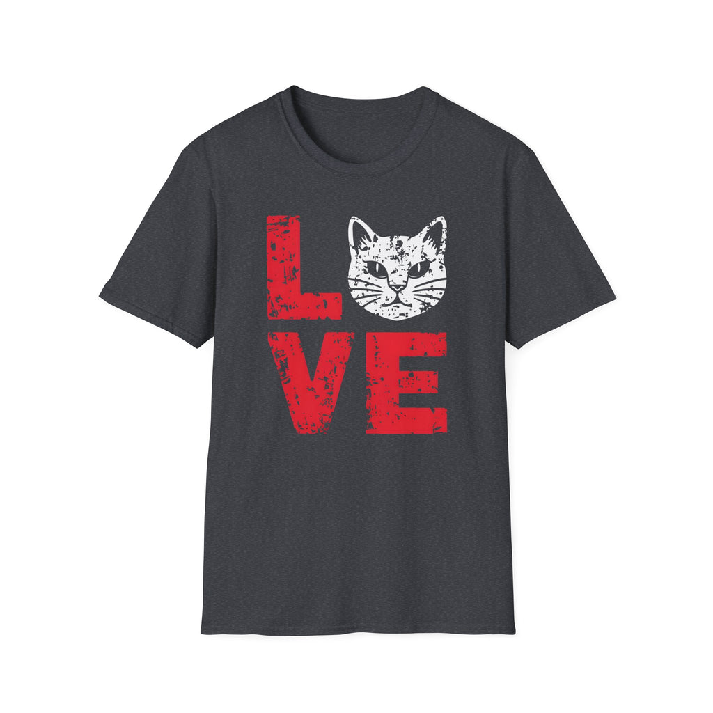 Cat Love T-Shirt — Vintage Distressed Kitten Graphic Tee