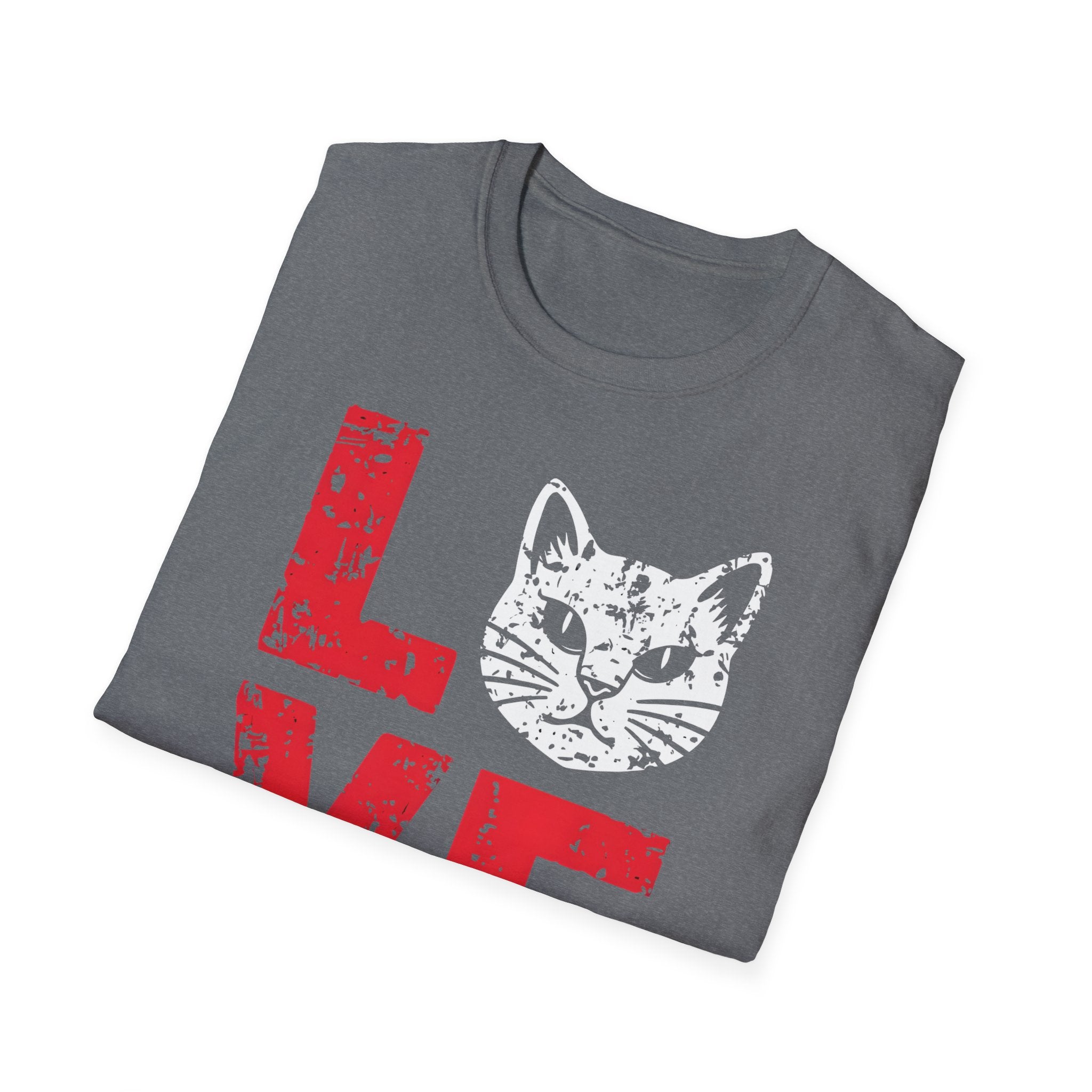Cat Love T-Shirt — Vintage Distressed Kitten Graphic Tee