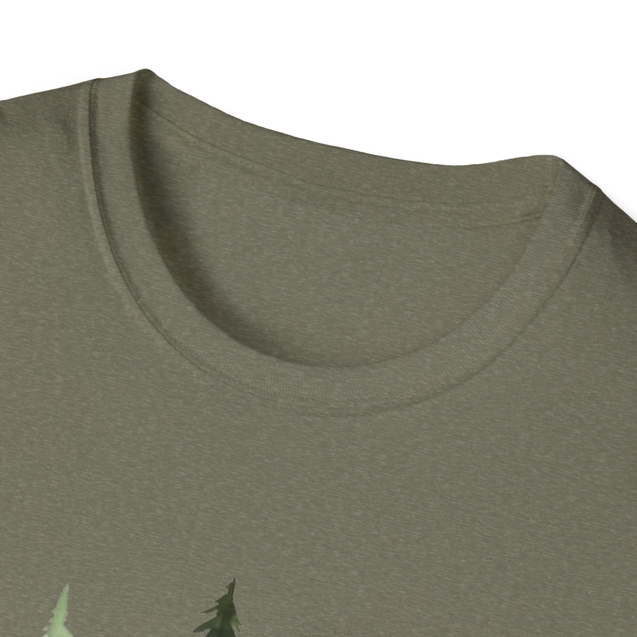 Pine Forest Tee — Watercolor Evergreen Tree T-Shirt