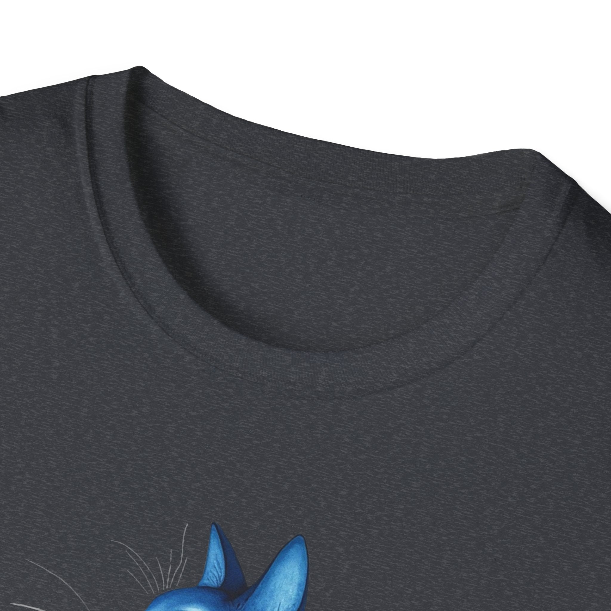 Floral Blue Cat T-Shirt