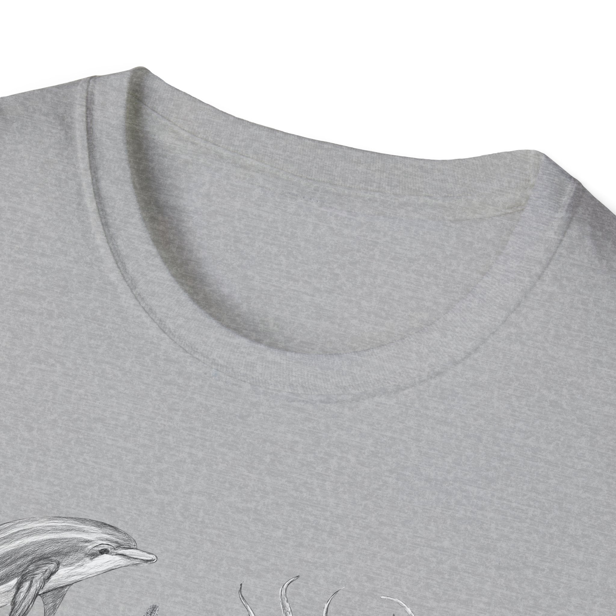 Ocean Wildlife T-Shirt — Monochrome Marine Life Design
