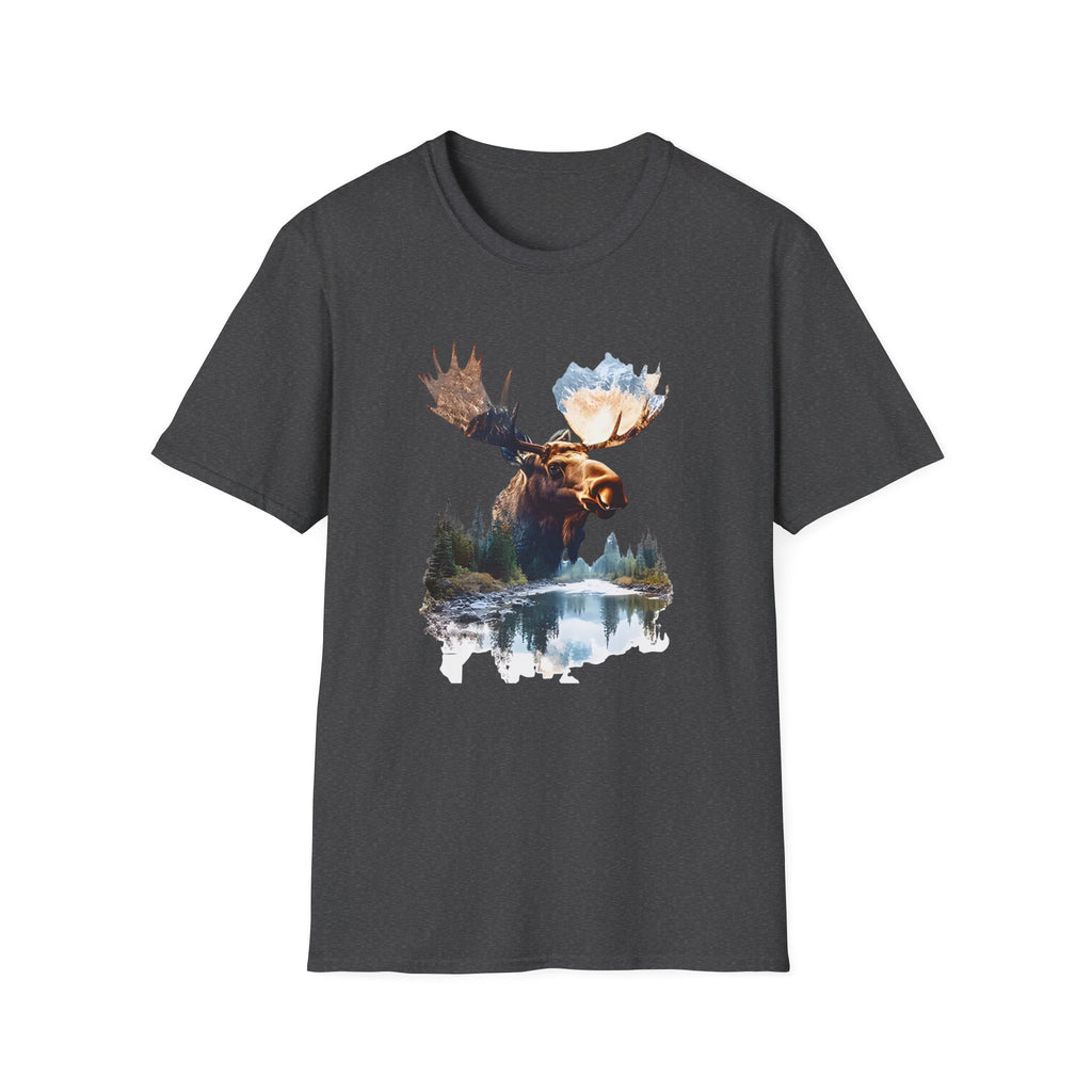 Moose Reflection T-Shirt – Wilderness Lake Double Exposure Tee