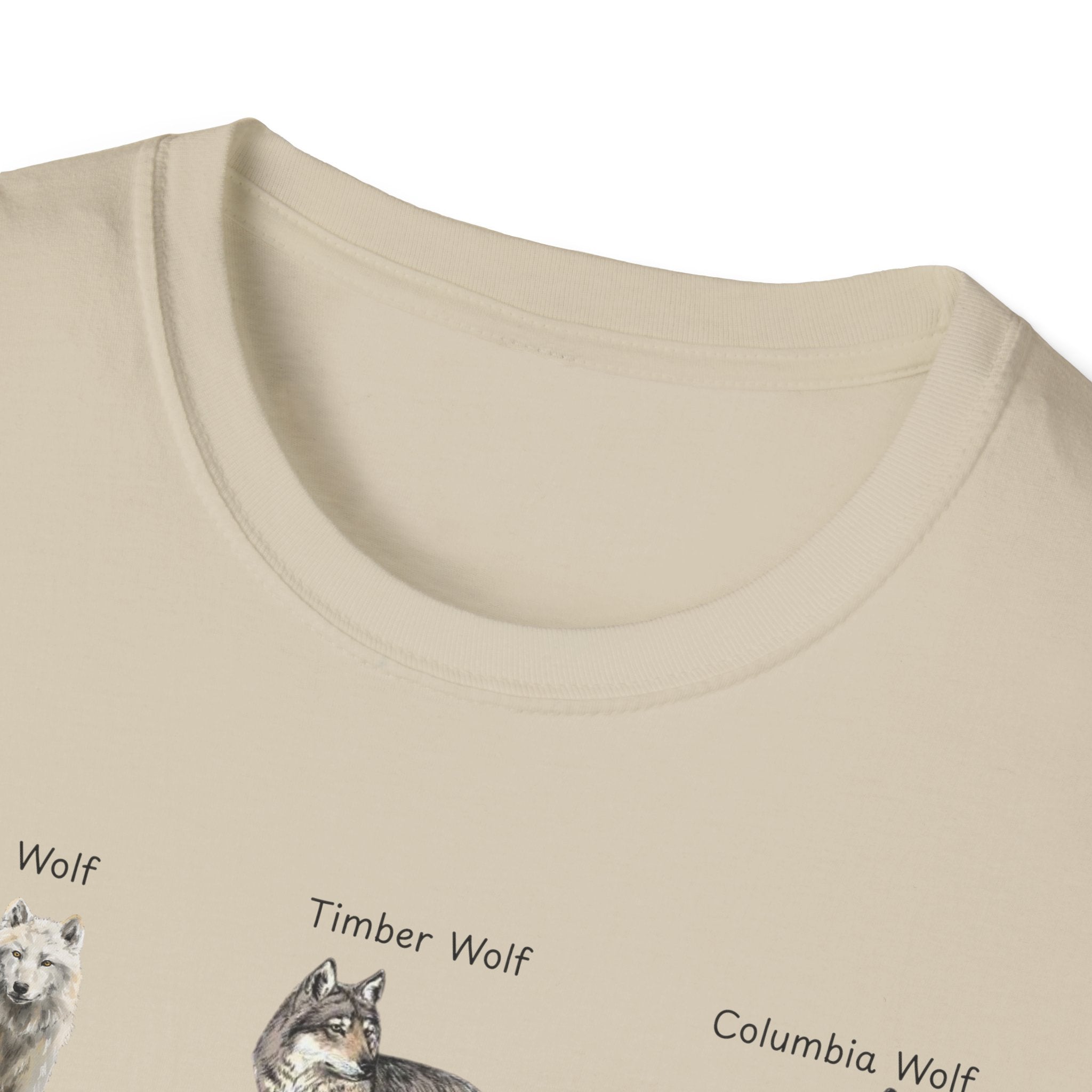 Wolf Species Chart T-Shirt — Illustrated Wolves Guide Tee