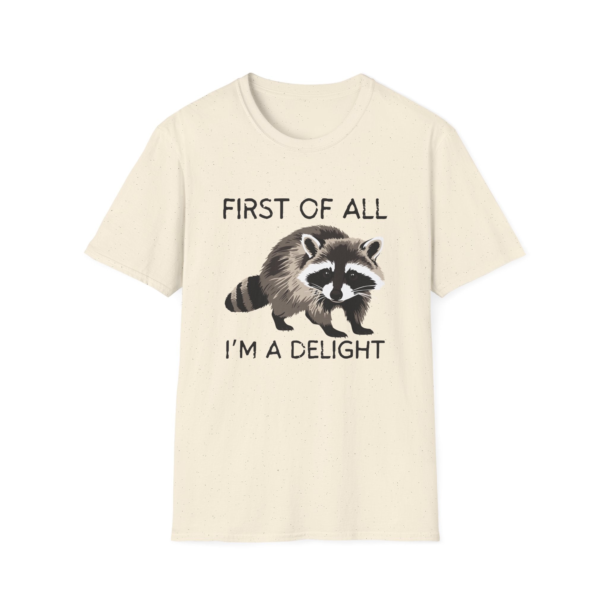 Raccoon ‘First of All I’m a Delight’ Graphic T‑Shirt