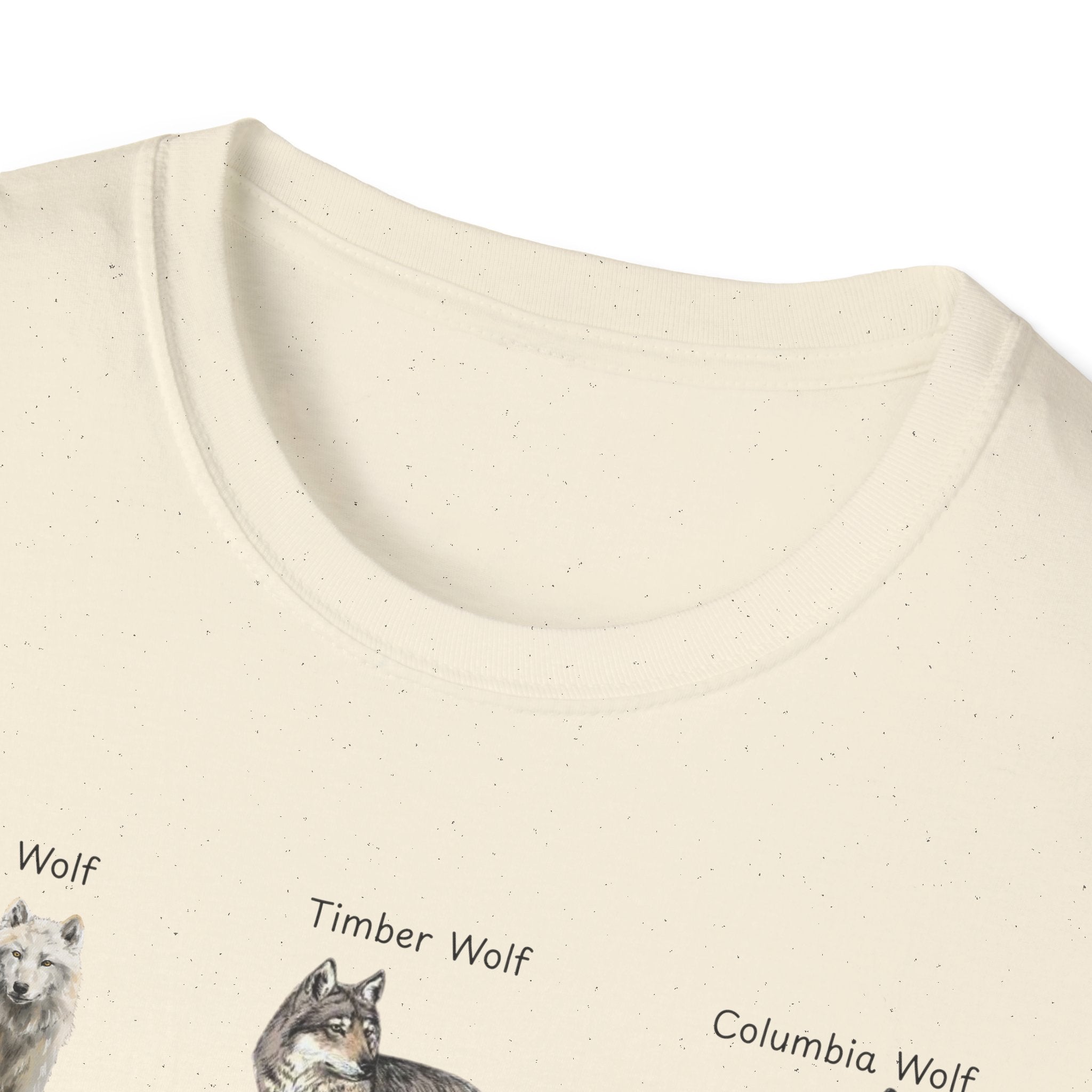 Wolf Species Chart T-Shirt — Illustrated Wolves Guide Tee