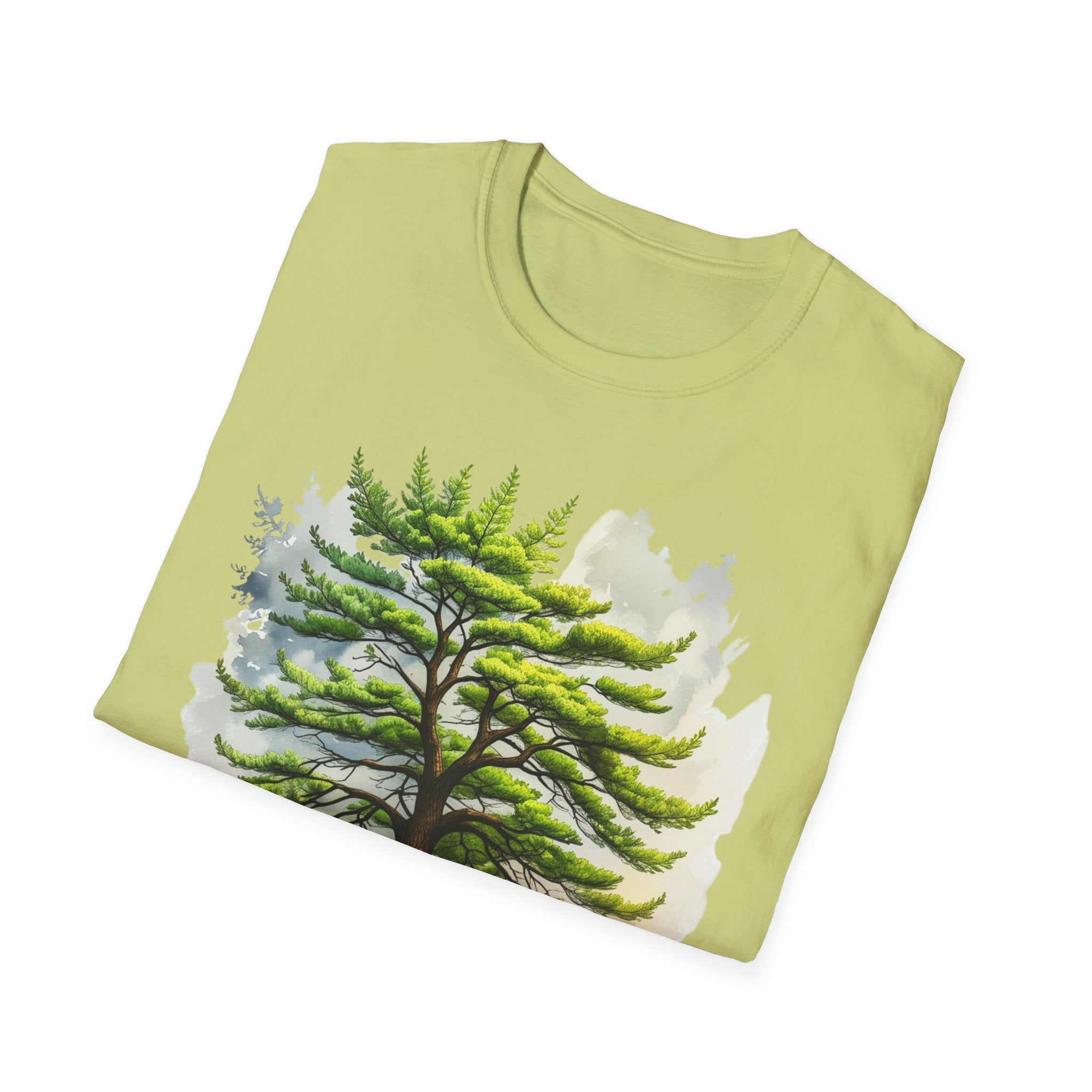 Pine Tree Watercolor T-Shirt — Nature Forest Tee