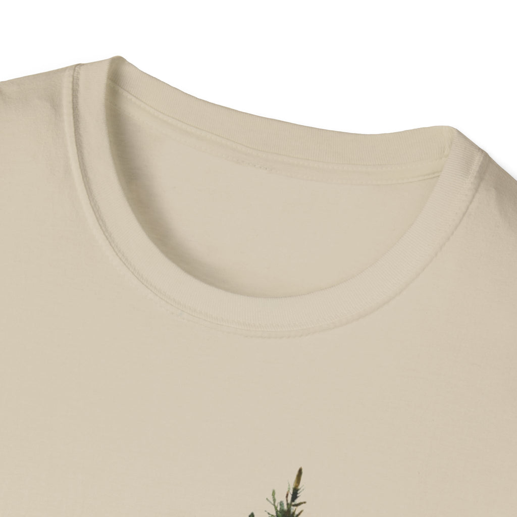 Nature Mountain T-Shirt — Watercolor Pine Tree Landscape