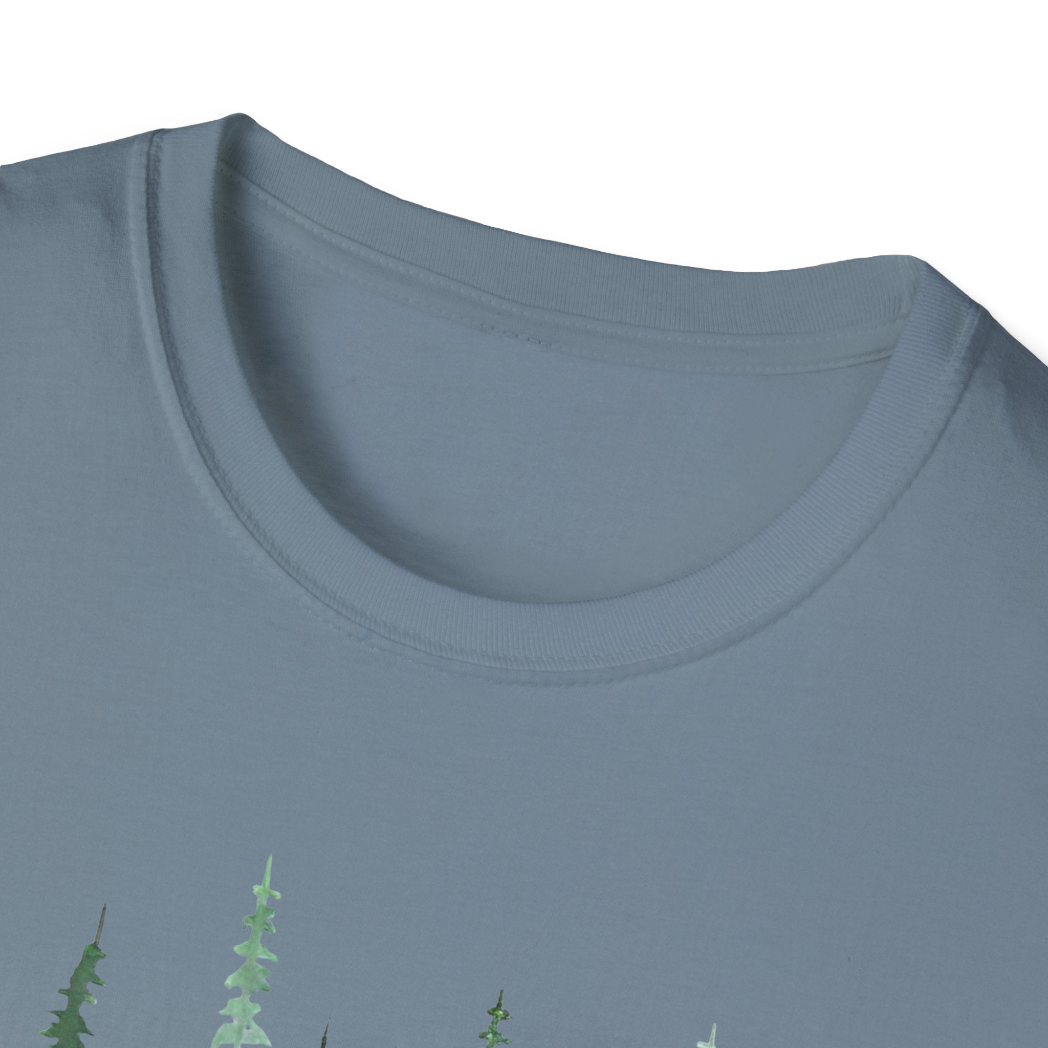 Forest Watercolor T-Shirt — Green Pine Tree Nature Tee