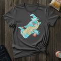Leopard Shark Surf T-Shirt — Vintage Ocean Wave Tee