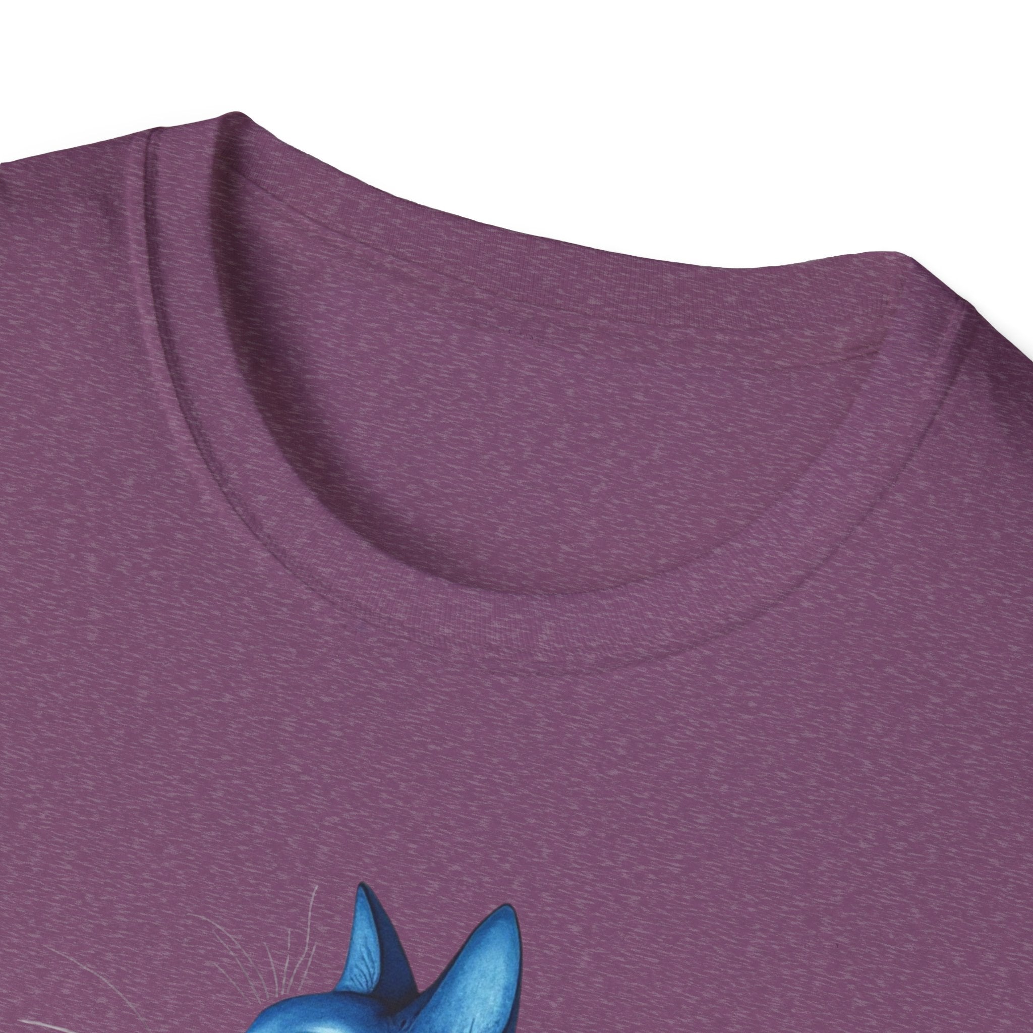 Floral Blue Cat T-Shirt