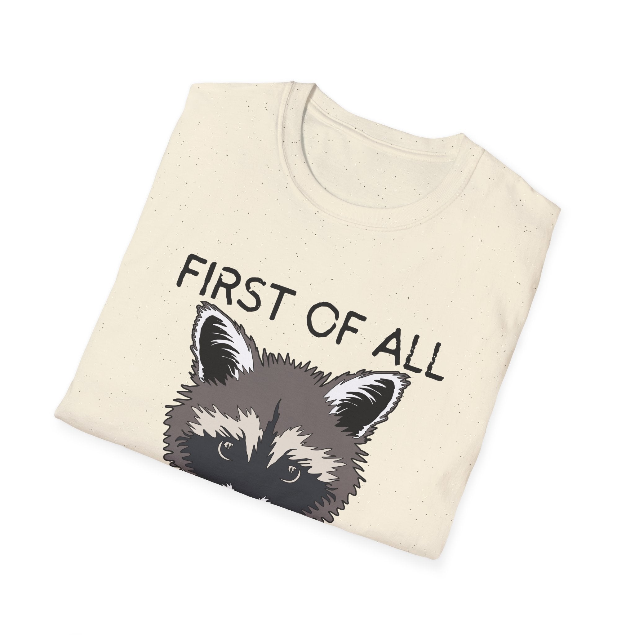 Raccoon 'First of All I'm a Delight' Graphic T-Shirt