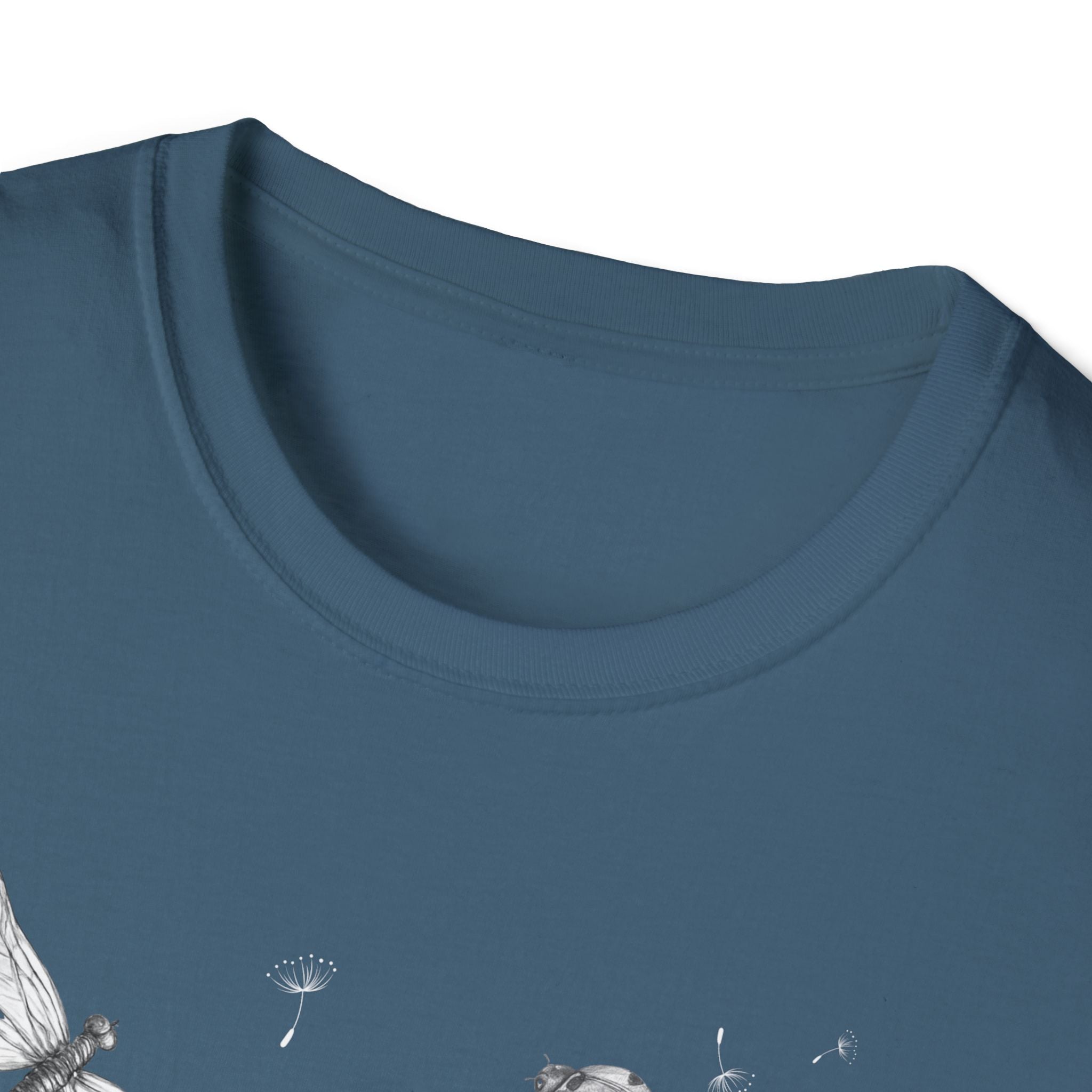 Butterfly & Dandelion Tee — Delicate Botanical Nature T-Shirt