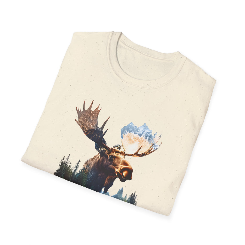 Moose Reflection T-Shirt – Wilderness Lake Double Exposure Tee