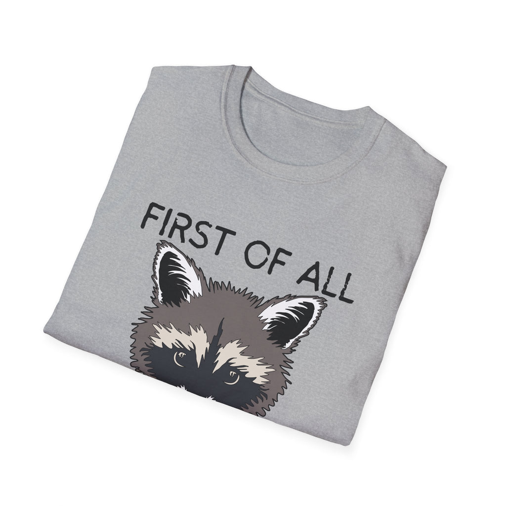 Raccoon 'First of All I'm a Delight' Graphic T-Shirt