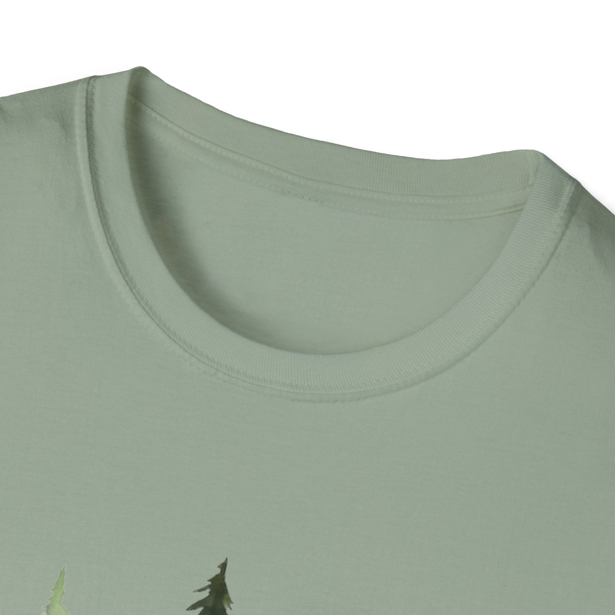 Pine Forest Tee — Watercolor Evergreen Tree T-Shirt