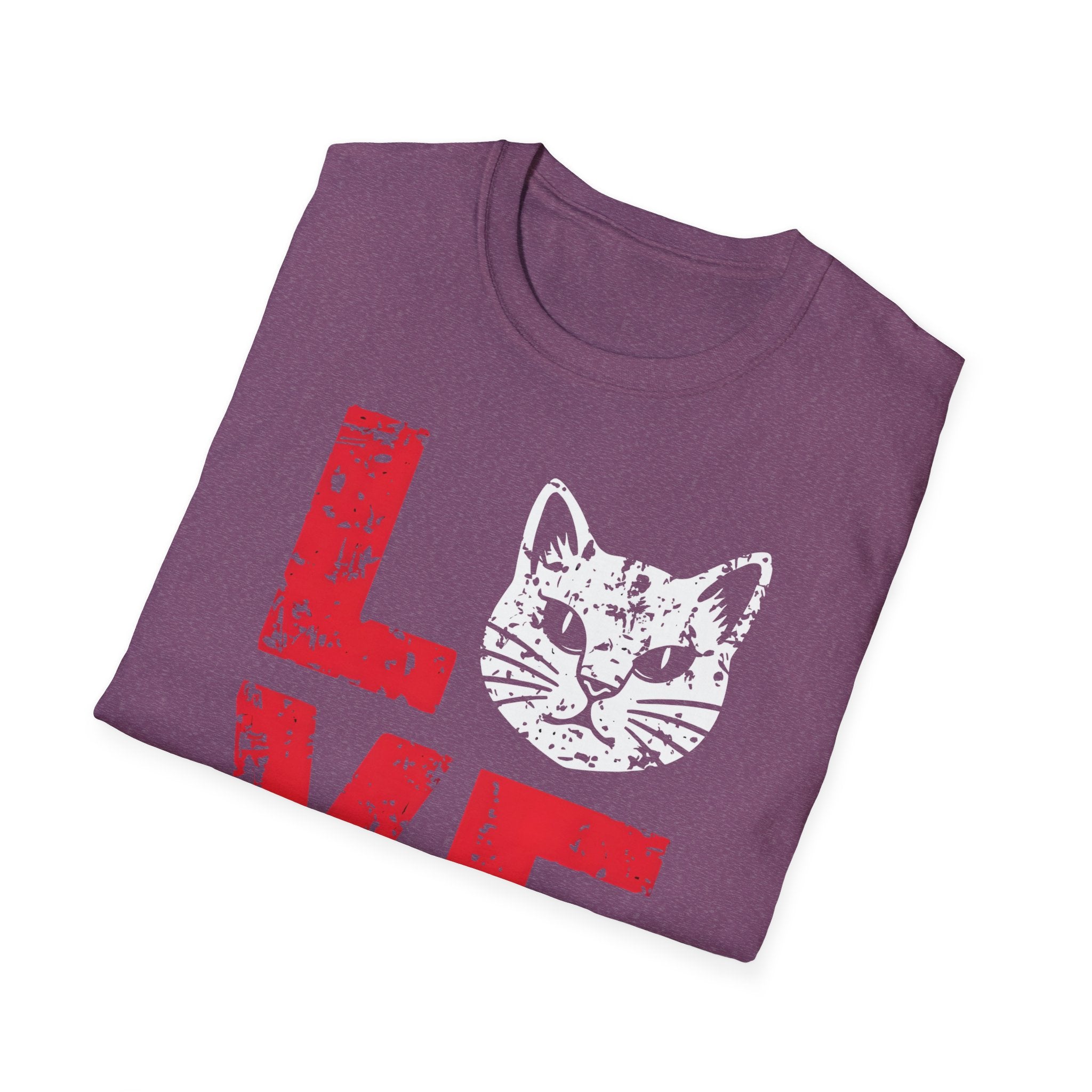 Cat Love T-Shirt — Vintage Distressed Kitten Graphic Tee