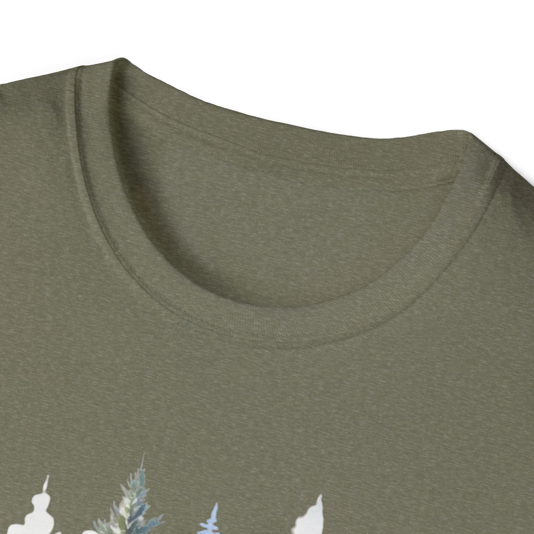 Winter Pine Trees T-Shirt — Watercolor Forest Holiday Tee