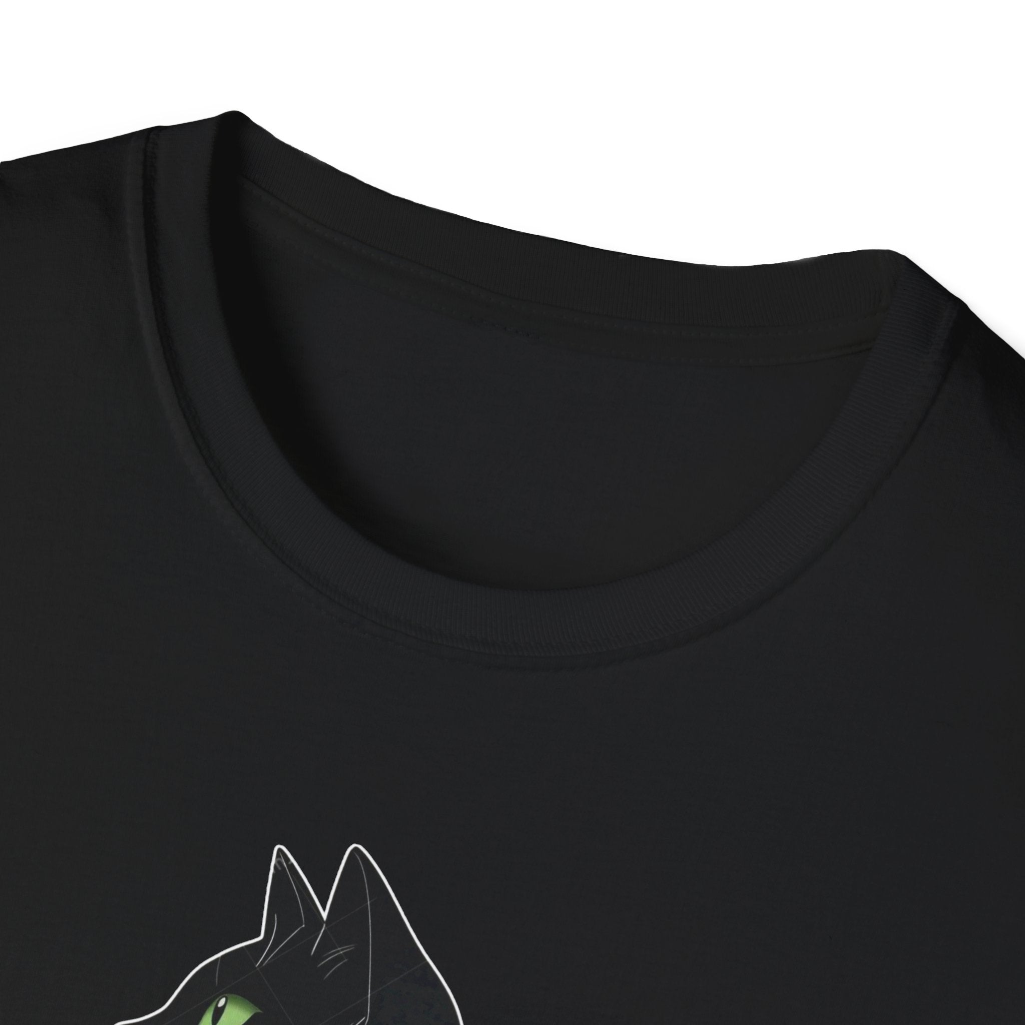 Floral Cat Silhouette T-Shirt