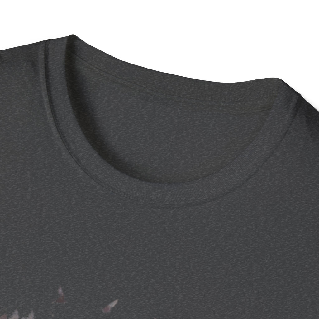 Moose Silhouette T-Shirt — Forest Double-Exposure Wildlife Tee