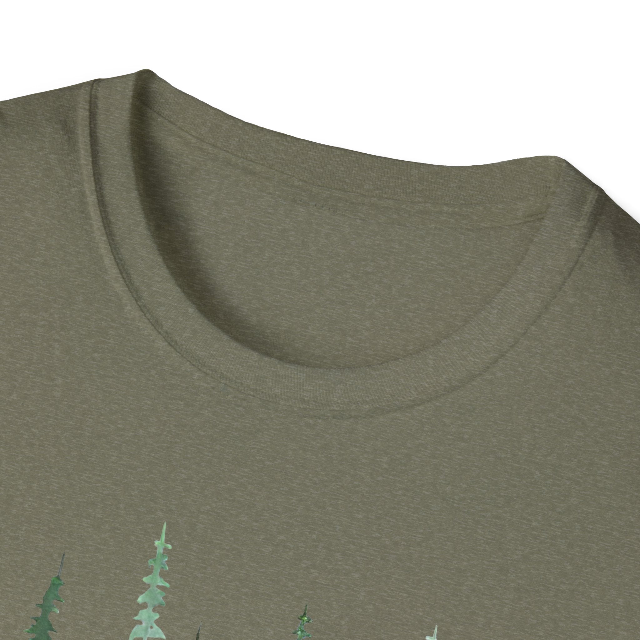Forest Watercolor T-Shirt — Green Pine Tree Nature Tee