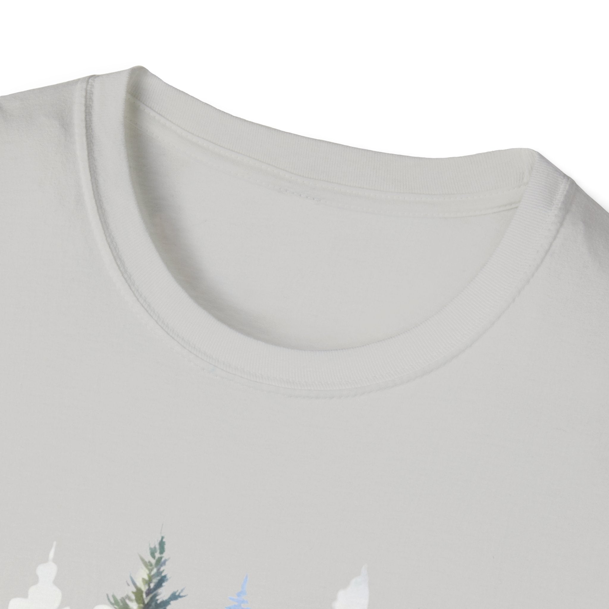 Winter Pine Trees T-Shirt — Watercolor Forest Holiday Tee