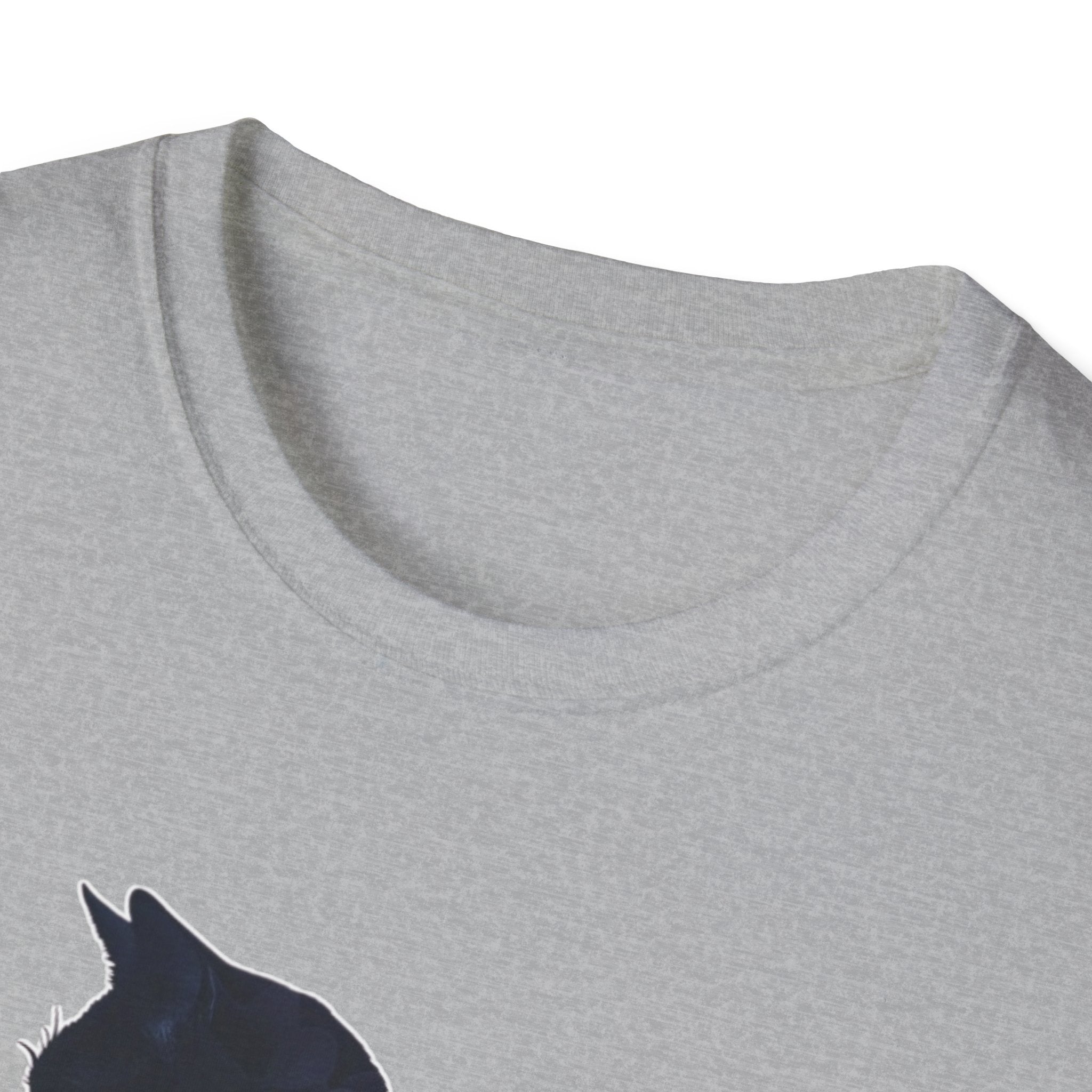 Floral Cat Silhouette T-Shirt
