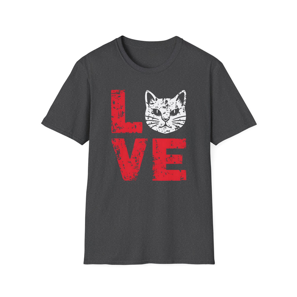Cat Love T-Shirt — Vintage Distressed Kitten Graphic Tee