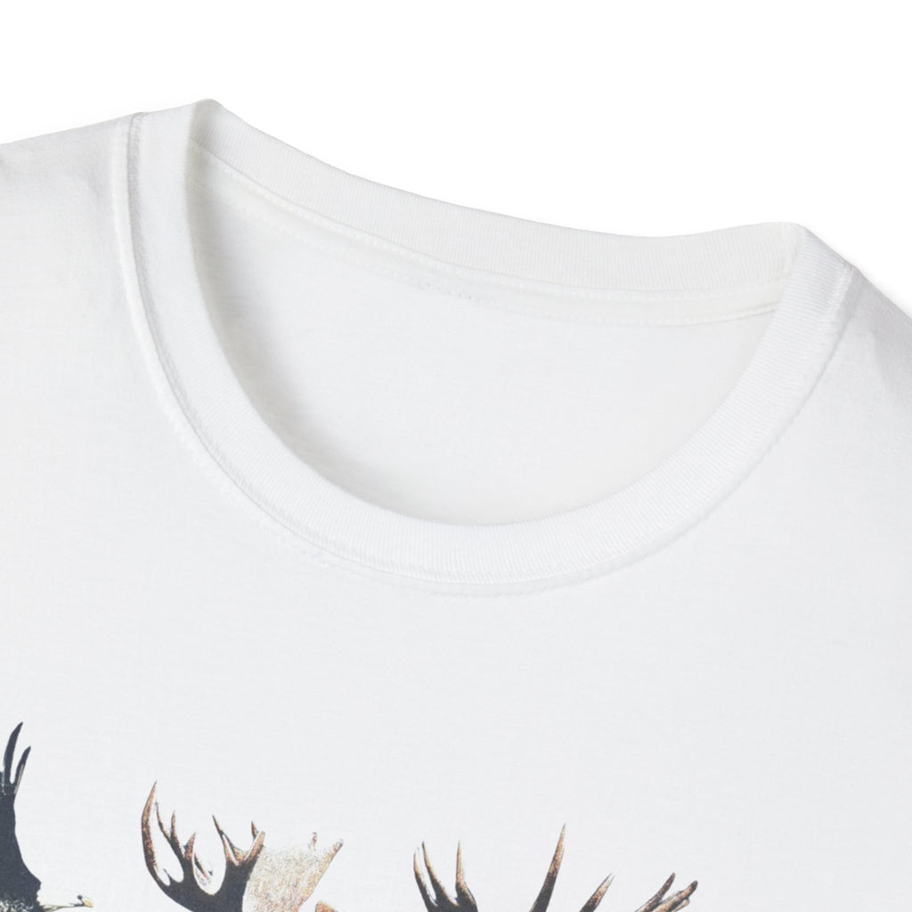 Wildlife Watercolor T-Shirt — Moose, Bear & Eagle Nature Tee
