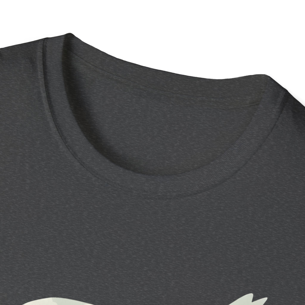 Cat Nature Silhouette T-Shirt — Floral Mountain Landscape Cat Tee